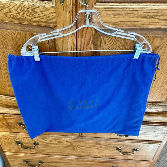 Stuart Weitzman Large Size Blue Purse Shoe Protector Dust Bag 18” x 21” Travel - Picture 4 of 8